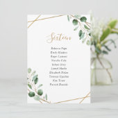 Geometrische grijze bruiloft-tafelkaarten kaart (Staand voorkant)