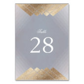 Geometrische grijze Gatsby Weddenschappen Kaart (Voorkant)