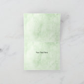 Geometrische groen Eucalyptusbladeren Bedankkaart (Binnen)