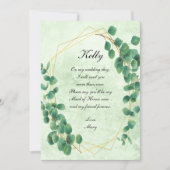 Geometrische groen Eucalyptusbladeren, gemaakt van Kaart (Voorkant)