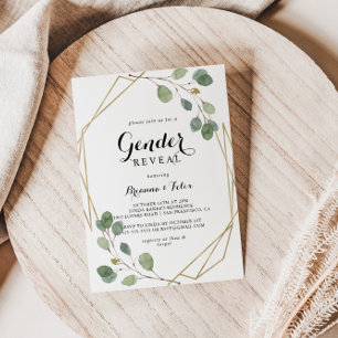 Geometrische groen-eucalyptusseksepartij kaart