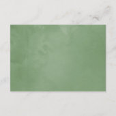 Geometrische groene bruidsshower displaydouche informatiekaartje (Achterkant)