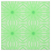 Geometrische groene caleidoscoop spaken aangepaste stof (Swatch)
