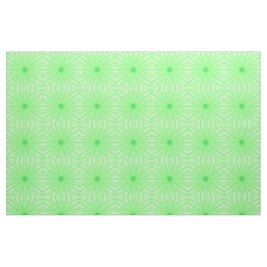 Geometrische groene caleidoscoop spaken aangepaste stof (Fat Quarter)