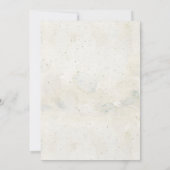 Geometrische groene Eucalyptus Wedding Kaart (Achterkant)