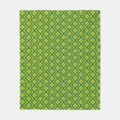 Geometrische groene Garland Squares vakantiepatroo Fleece Deken (Voorkant)