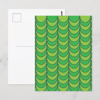 Geometrische groene halve cirkel geometrisch briefkaart