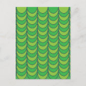 Geometrische groene halve cirkel geometrisch briefkaart (Voorkant)