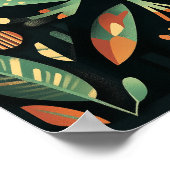 geometrische groene kikker poster (Hoek)