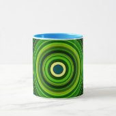 Geometrische groene Mandala Design-64555 Mok (Midden)