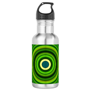 Geometrische groene mandala-ontwerp-64055 waterfles