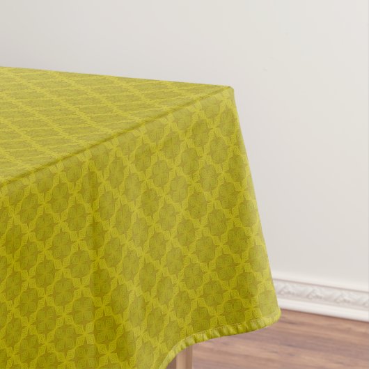 Geometrische groene olijf art deco tafelkleed (Voorbeeld)