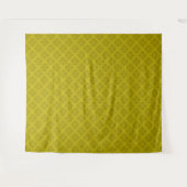 Geometrische groene olijf art deco wandkleed (Voorkant (horizontaal))