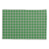 Geometrische groene poolpunten op elke kleur kussensloop (Achterkant)