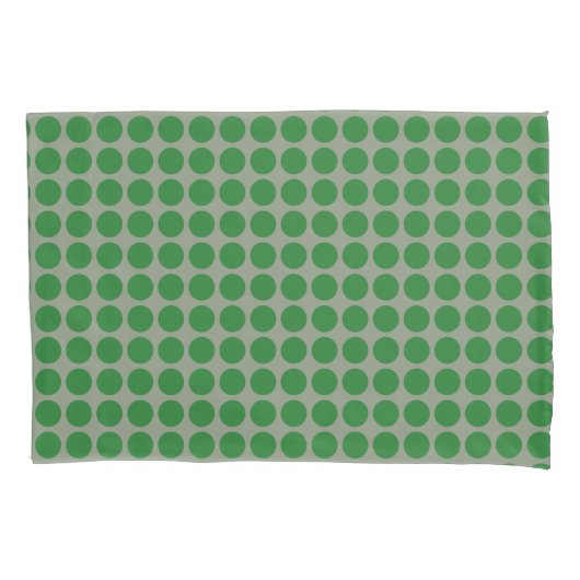 Geometrische groene poolpunten op elke kleur kussensloop (Voorkant)