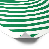 Geometrische groene print minimalistische lijn kun (Hoek)