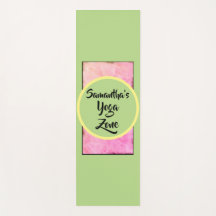 Geometrische groene roze aquarel naam