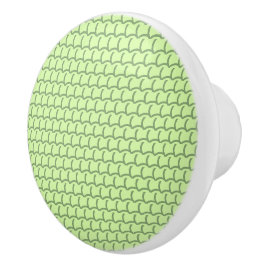 Geometrische groene schubben keramische knop