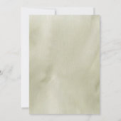 Geometrische Groene Tropische Bladeren Bruiloft Kaart (Achterkant)