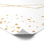 Geometrische groene vrijgezellenfeest Eucalyptus Poster (Hoek)