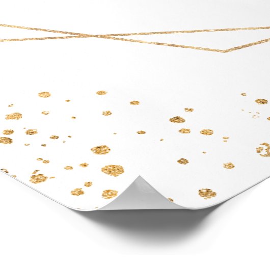 Geometrische groene vrijgezellenfeest Eucalyptus Poster (Hoek)