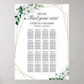 Geometrische groeneratie van het teken van de wedd poster (Voorkant)