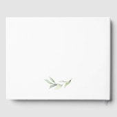 Geometrische groenery Modern Gold Succulent Weddin Gastenboek (Achterkant)