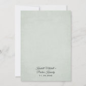 Geometrische groenery Modern Gold Succulent Weddin Kaart (Achterkant)