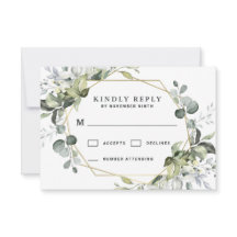 Geometrische groenery Modern Gold Succulent Weddin