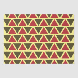 Geometrische groenrode driehoek tissuepapier