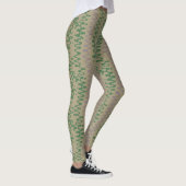 geometrische groentinten met driehoeken leggings (Rechts)