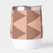 Geometrische grote driehoeken Mocha Mousse Dusty P (Links)