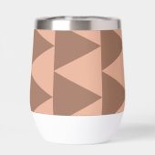 Geometrische grote driehoeken Mocha Mousse Dusty P (Achterkant)