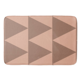Geometrische grote driehoeken Mocha Mousse Dusty P Badmat