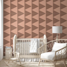 Geometrische grote driehoeken Mocha Mousse Dusty P
