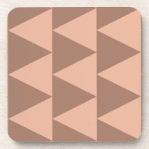 Geometrische grote driehoeken Mocha Mousse Dusty P