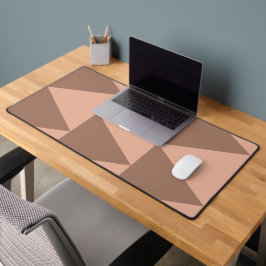 Geometrische grote driehoeken Mocha Mousse Dusty P Bureaumat