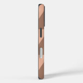 Geometrische grote driehoeken Mocha Mousse Dusty P Case-Mate iPhone Case (Achterkant / Rechts)