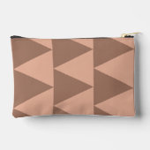 Geometrische grote driehoeken Mocha Mousse Dusty P Etui (Achterkant)