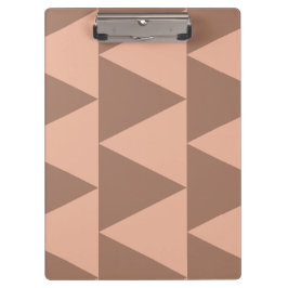 Geometrische grote driehoeken Mocha Mousse Dusty P Klembord