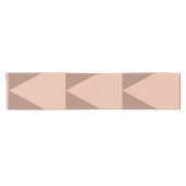 Geometrische grote driehoeken Mocha Mousse Dusty P Korte Tafelloper (Horizontaal)