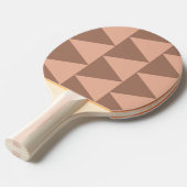 Geometrische grote driehoeken Mocha Mousse Dusty P Tafeltennisbatje (Voorkant Gekanteld)