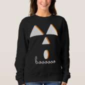 Geometrische Halloween Pompoen Gezicht  Trui (Voorkant)