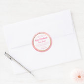 Geometrische handgemaakte spa-product voor kleine  ronde sticker (Envelop)