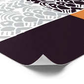 Geometrische handgetekende: Creatieve naadloze doe Poster (Hoek)