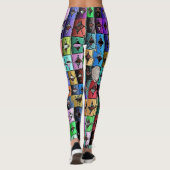Geometrische Harlequin Leggings (Achterkant)