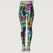 Geometrische Harlequin Leggings (Voorkant)