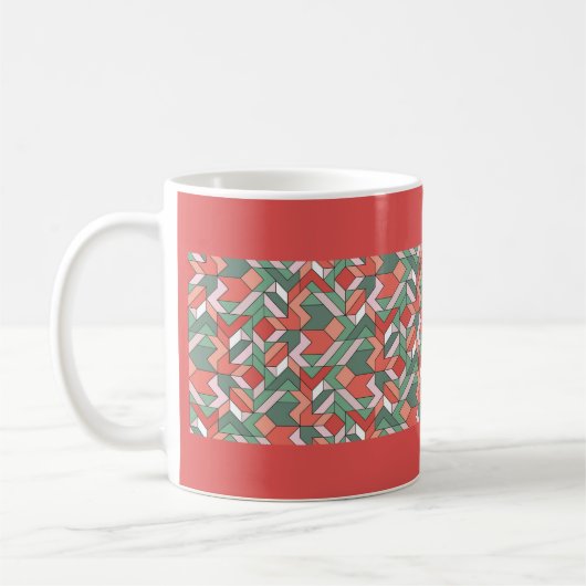 Geometrische Harmonie #1 Koffiemok (Links)