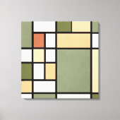Geometrische Harmonie – Aarde Zen Canvasprint Canvas Afdruk (Voorkant)