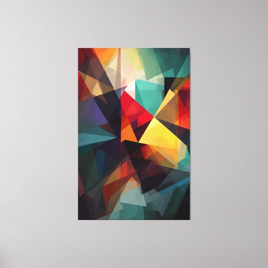 Geometrische harmonie - Abstracte canvasafdruk Canvas Afdruk (Voorkant)